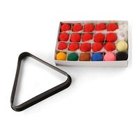 Funky Chalk 1 1/2 Inch 38mm Economy Kids Snooker Balls - 22 Ball Set (15 Reds) & TRIANGLE