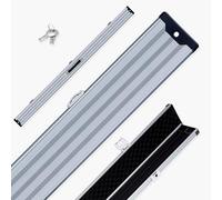 Funky Chalk 1 Piece 3 Slot PRO-Lock Aluminium Lockable Snooker and Pool Case with Plastic Ends - Holds 3 x 1 Piece Cues (Blue)