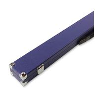 Funky Chalk 2 Piece Snooker Pool Cue Case For Centre Joint Cues With Reinforced Corners and Foam Lined with Chalk Compartment (Dark Blue)