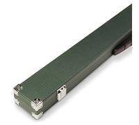 Funky Chalk 2 Piece Snooker Pool Cue Case For Centre Joint Cues With Reinforced Corners and Foam Lined with Chalk Compartment (Dark Green)