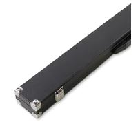 Funky Chalk BLACK 2 Piece Foam Lined Hard Pool Cue Case With Reinforced Corners for Centre Jointed Pool or Snooker Cues
