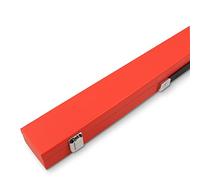 Funky Chalk CLASSIC ATTACHE 2 Piece Snooker Pool Cue Case with Batten Divider - For Centre Jointed Cues (Red)