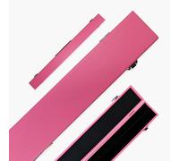 Funky Chalk CLASSIC ATTACHE 2pc Snooker and Pool Cue Case with Batten Divider - for centre jointed cue (Hot Pink)