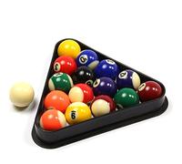 Funky Chalk Economy Spots & Stripes Small Pool Balls & TRIANGLE Set - 1 5/8" Inch - 41mm
