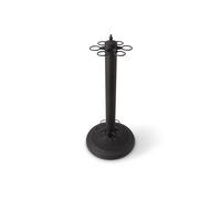 Funky Chalk Freestanding COMPACT 6 CUE Metal Pool and Snooker Cue Rack for up to 6 cues (Black)