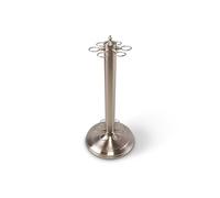 Funky Chalk Freestanding COMPACT 6 CUE Metal Pool and Snooker Cue Rack for up to 6 cues (Silver)