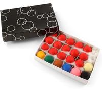 Funky Chalk Junior Kids Snooker Ball Set - 22 Ball Economy Set with 15 Reds For Small Tables
