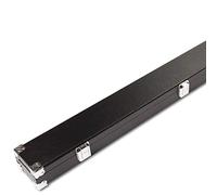 Funky Chalk Long Hard BLACK 3/4 Snooker Cue Case with REINFORCED CORNERS and Foam Lined Interior - Max Internal Length 116cm