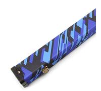 Funky Chalk POSTMODERN 3/4 Hard Snooker Pool Cue Case With Tough Plastic Ends - Holds One 3/4 Joint Cue (Blue)