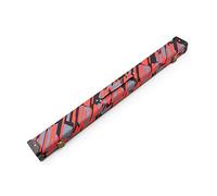 Funky Chalk Postmodern Design 2 Piece Deluxe Snooker & Pool Cue Case (Red)