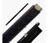 Funky Chalk Pro Aluminium Luxury Wood Grain Design One Piece Snooker Pool Cue Case with Metal Ends - Holds Two 1 Piece Cues (Purple Woodgrain)
