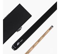 Funky Chalk Riley HD-400 Anti Shock Impact ASI 57 Inch 2 Piece Centre Joint Snooker Pool Cue and Case Set with Weight Adjustable WAC Technology 9.5mm Tip and Black Hard Attache Case