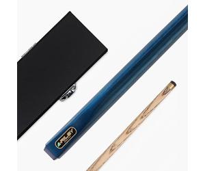 Funky Chalk Riley METALLIC BLUE 2pc Ash Snooker Cue & HARD CASE - 9.5mm Tip