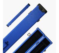 Funky Chalk Royal Blue Luxury Snooker Pool Cue Case for 2 Piece Centre Joint Cue - Holds 1 Two Piece Cue