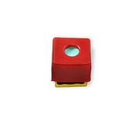 Funky Chalk Rubber Snooker Pool Chalk Holder and Cover - Protects chalk and helps prevent residue mess! (Red)
