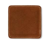 Funky Chalk Square Leather Padded Compact Snooker Pool Cue Towel (Brown)