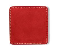 Funky Chalk Square Leather Padded Compact Snooker Pool Cue Towel (Red)