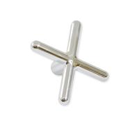 Funky Chalk TOELESS CHROME Rest Head for Snooker or Pool (Cross Rest Head)