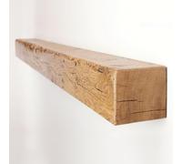 Funky Chunky Furniture Oak Fireplace Shelf Mantel Beam - 9 x 9cm | Length: 110cm, Finish: English Oak