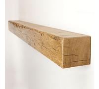 Funky Chunky Furniture Oak Fireplace Shelf Mantel Beam - 9 x 9cm | Length: 140cm, Finish: English Oak