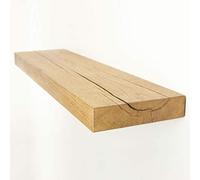 Funky Chunky Furniture Solid Oak Wood Floating Shelf - 19 x 4cm | Length: 140cm, Finish: Natural Oak