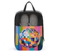 Funky Colors Disco Ball Shoe Bag for Travel Daily Use Anti-dust Storage Carrier Golf Shoe Pouch