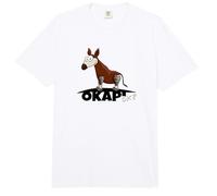 Funky Cute Cartoon Okapi Ok? Comic Forest Giraffe Fun Comfort Colors Adult Heavyweight T-Shirt