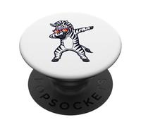 Funky Dabbing Zebra Dance PopSockets Adhesive PopGrip