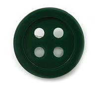 Funky Dark Green Acrylic 'Button' Brooch - 35mm Diameter