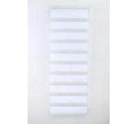 Funky Day and Night Zebra Roller Blinds Dual Layer Fabric Light Filtering Translucent Roller Blind Drill & No Drill Child Safe Easy Fit Home Office Window Blinds White, 49 cm Wide x 210 cm Long