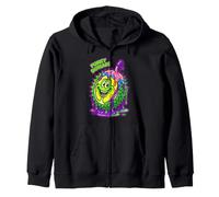 Funky Durian Melting Sweet Tropical Fruit Art Zip Hoodie