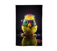 Funky Easter Chick With Glasses Tea Towel Warren Reed - Designer Multi One Size