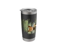 Funky Fox in Casual Twilight Forest Stainless Steel Insulated Tumbler