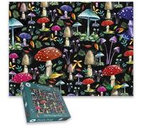Funky Funghi 1000 Piece Jigsaw Puzzle by Catherine Redgate - Whimsical Mushroom for Adults | Bold Colours, Magical Forest Vibes, Toadstool-Themed Fun | Ultimate Gift for Mushroom Lovers