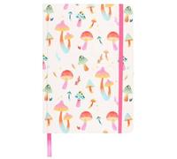 Funky Fungi Mushroom Print A5 Notebook KDMD Cream One Size