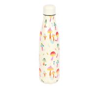 Funky Fungi Mushroom Steel Water Bottle Something Different White One Size