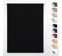 FUNKY GADGETS Blackout Roller Blinds, Black (170cm Wide X 165cm Drop)