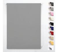 FUNKY GADGETS Blackout Roller Blinds, Grey (65cm Wide X 165cm Drop)