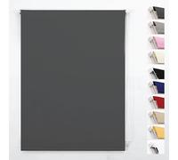 FUNKY GADGETS Blackout Roller Blinds, Grey (70cm Wide X 210cm Drop)