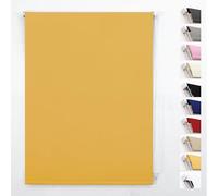 FUNKY GADGETS Blackout Roller Blinds, Ochre (90cm Wide X 210cm Drop)