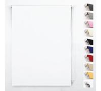 FUNKY GADGETS Blackout Roller Blinds, White (150cm Wide X 210cm Drop)