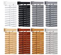 Funky Gadgets PVC Embossed Venetian Blinds White 90W x 150H cm