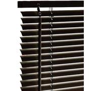 Funky Gadgets PVC Venetian blinds (165 x 150 cm, PVC Plain, Black)