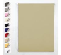 Funky Gadgets Roller Blind Custom Made to Measure Thermal Blackout Roller Blinds - UV Protection Child Safe Easy Fit Window Blinds for Home & Office Cappuccino, Up to 120W x 165H cm