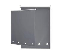 Funky Gadgets Roller Blinds Square Eyelet Light Filtering Roller Blind Daylight Trimmable Blinds Child Safe Easy Fit Metal Tube Home Office Window Blinds-Charcoal Grey, W180 x L165cm