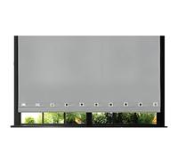 Funky Gadgets Roller Blinds Square Eyelet Light Filtering Roller Blind Daylight Trimmable Blinds Child Safe Easy Fit Metal Tube Home Office Window Blinds-Light Grey, W150 x L165cm
