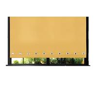 Funky Gadgets Roller Blinds Square Eyelet Light Filtering Roller Blind Daylight Trimmable Blinds Child Safe Easy Fit Metal Tube Home Office Window Blinds- Ochre, W180x L210cm