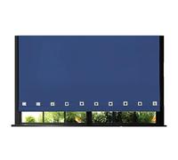 Funky Gadgets Roller Blinds Square Eyelet Light Filtering Roller Blind Daylight Trimmable Blinds Child Safe Easy Fit Metal Tube Home Office Window Blinds- Blue, W240 x L210cm