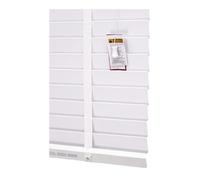 funky gadgets smooth Faux Wood wooden Venetian Blinds ONE With STRINGS and THE OTHER with TAPE 50mm Slats TRIMMABLE (White With Tape, 165cm width x 150cm drop)