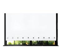Funky Gadgets Square Eyelet Light Filtering Roller Blinds -Window Shades Easy Fit Polyester Fabric Daylight Trimmable Roller Blind- Child Safe Metal Tube with Fittings (W240 x L210cm, White)